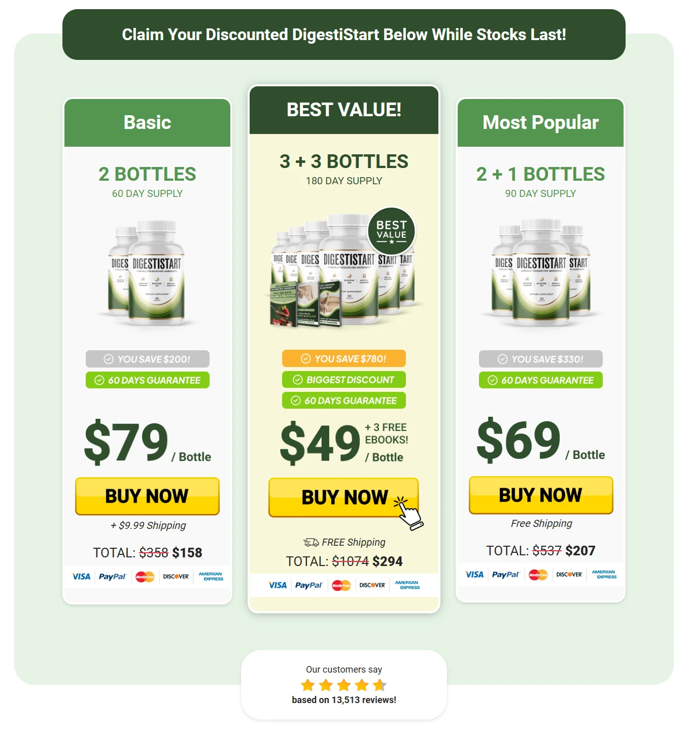 DigestiStart order page 1